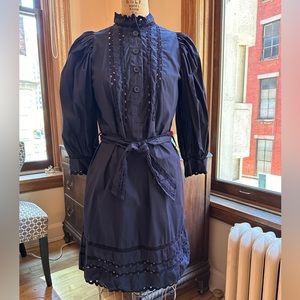 Antik Batik black cotton dress size XS 36